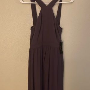 Lulu’s Air of Romance Purple Maxi Dress NWT